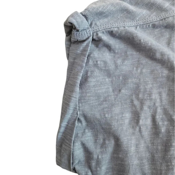 Anthropologie Pilcro Blue Plaid Rolled Sleeve Extended Tail Oversized Shirt - Picture 3 of 6
